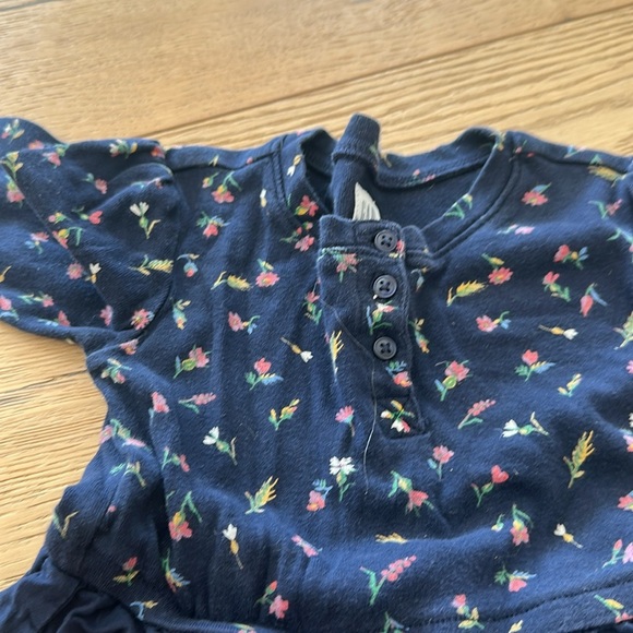GAP Navy Floral Kids Dress 4/5Y - Picture 2 of 3